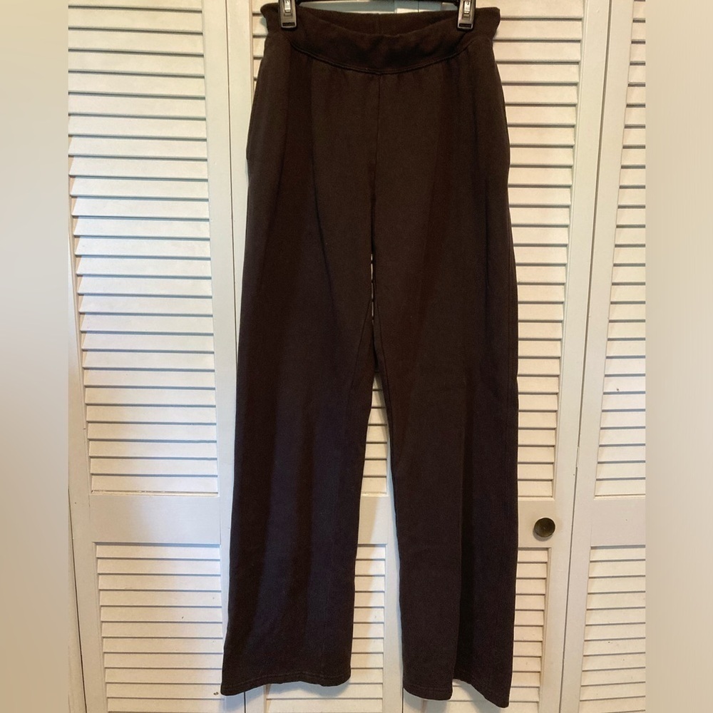 Good American Dark Brown Track Pants